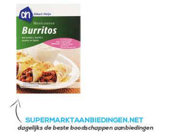 AH Mexicaanse burritos aanbieding