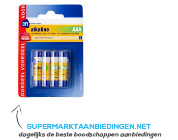 AH Micro AAA alkaline multipack aanbieding