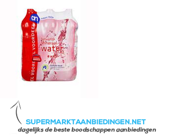 AH Mineraalwater koolzuurhoudend (rood) aanbieding