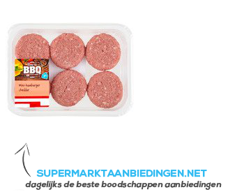 AH Mini burger cheddar aanbieding