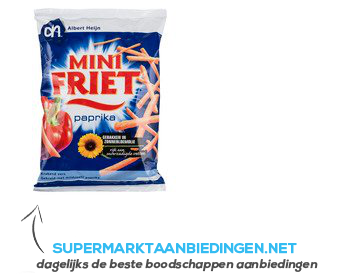 Perioperatieve periode verbinding verbroken tyfoon AH Mini friet paprika | Supermarkt Aanbiedingen