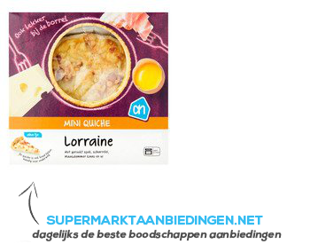 AH Mini quiche Lorraine aanbieding