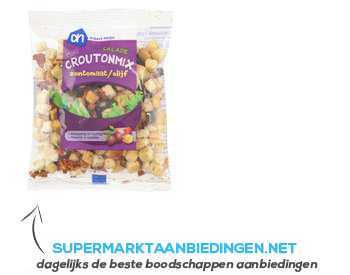 AH Mini salade croutonmix zontomaat-olijf aanbieding