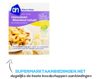 AH Mix ovenschotel bloemkool-gehakt aanbieding