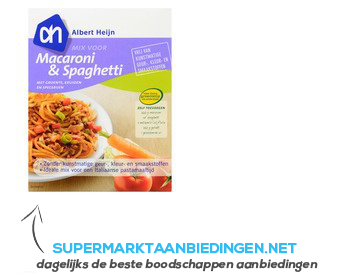 AH Mix voor macaroni & spaghetti aanbieding