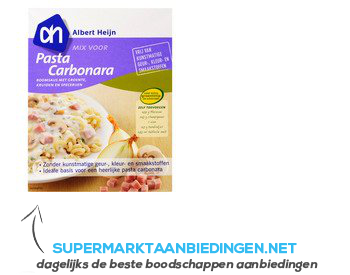 AH Mix voor pasta carbonara aanbieding