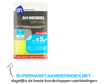 AH Mobiel slim only startpakket aanbieding