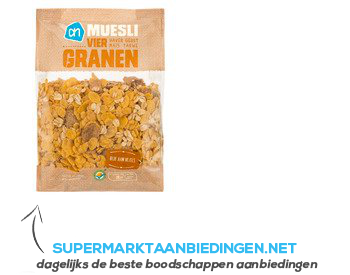 AH Muesli 4-granen aanbieding