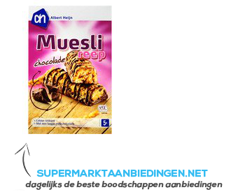 AH Mueslireep chocolade aanbieding