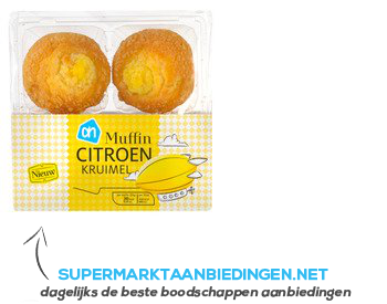 AH Muffin citroen kruimel aanbieding