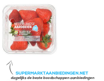 AH Nederlandse aardbeien aanbieding