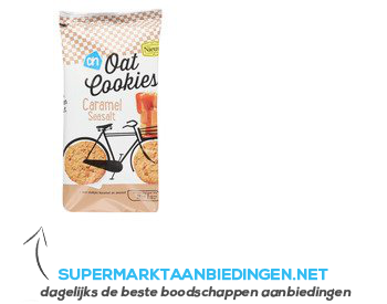 AH Oat cookies caramel seasalt aanbieding