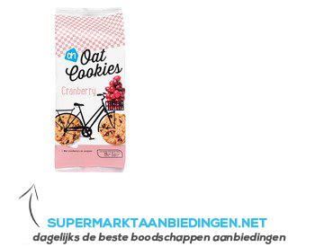 AH Oat cookies cranberry aanbieding