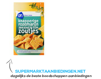 AH Oven cracker rozemarijn- zeezout- tijm aanbieding