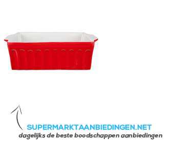 Ovenschaal rood 19x15 aanbieding | Supermarkt Aanbiedingen
