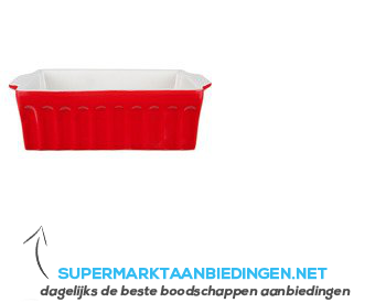 AH Ovenschaal rood 19x15 cm aanbieding