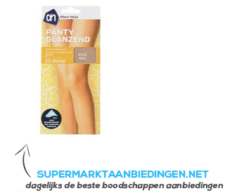 AH Panty glanzend 20 denier teint mt 42-44 aanbieding