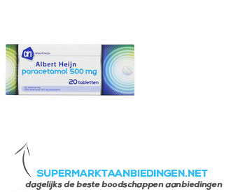 AH Paracetamol 500 mg aanbieding