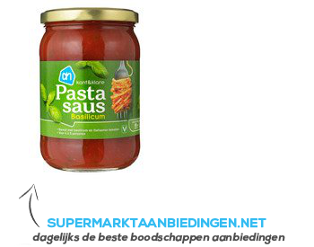 AH Pastasaus basilicum aanbieding