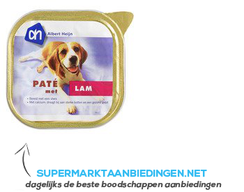 AH Paté lam (voor de hond) aanbieding
