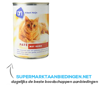 AH Paté rund (voor de kat) aanbieding