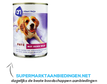 AH Paté rundvlees-wild (voor de hond) aanbieding