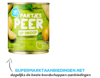 AH Peren partjes op siroop aanbieding