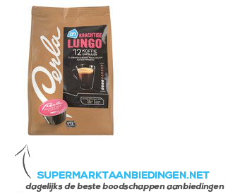 AH Perla krachtige lungo koffie capsules aanbieding