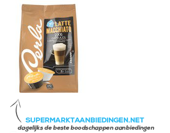 AH Perla latte macchiato capsules aanbieding