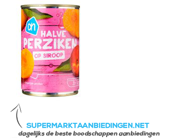 AH Perziken half op lichte siroop aanbieding