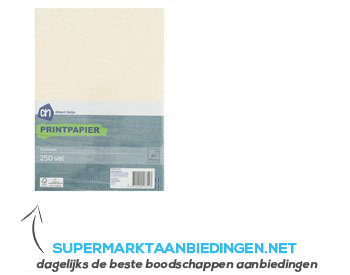 AH Printpapier 10 kleuren aanbieding