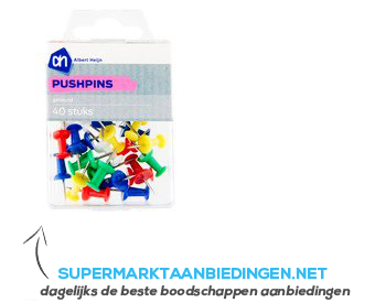 AH Pushpins gekleurd aanbieding