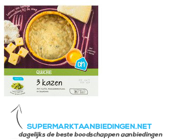 AH Quiche 3 kazen aanbieding