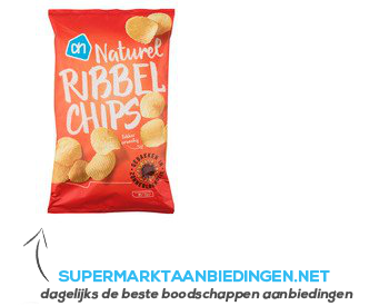 AH Ribbelchips naturel aanbieding