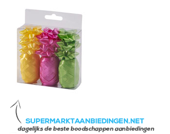 AH Ribbon set geel-roze-groen aanbieding