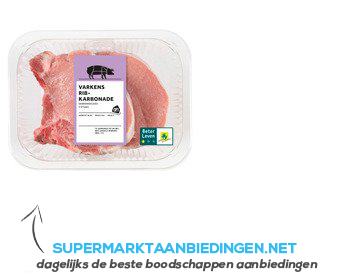 AH Ribkarbonade aanbieding