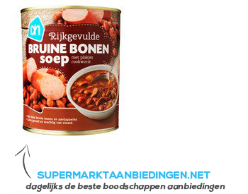 AH Rijkgevulde bruine bonensoep aanbieding