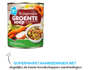 AH Rijkgevulde groentesoep aanbieding