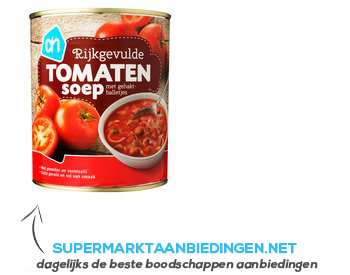 AH Rijkgevulde tomatensoep aanbieding