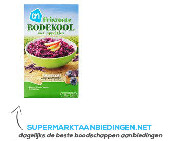 AH Rodekool met appel deelblokjes aanbieding