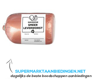 AH Saksische smeerleverworst aanbieding