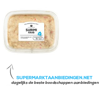 AH Saladespecialiteit surimi-krab aanbieding