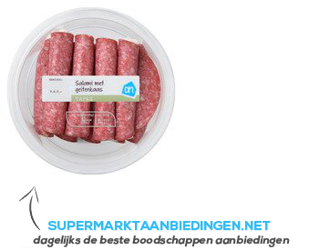 AH Salami met geitenkaas aanbieding