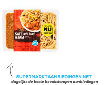 AH Saté ajam met bami aanbieding