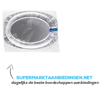 AH Serveerschalen aluminium 43 cm aanbieding