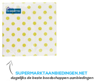 AH Servet kiwi stip 33x33 cm aanbieding