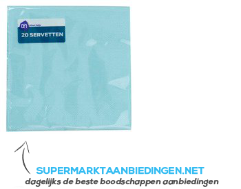 AH Servet mint blue 24×24 cm aanbieding