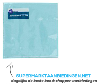 AH Servet mint blue 24x24 cm aanbieding