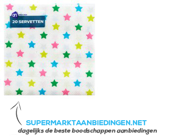 AH Servet sterrenmix 24x24 cm aanbieding