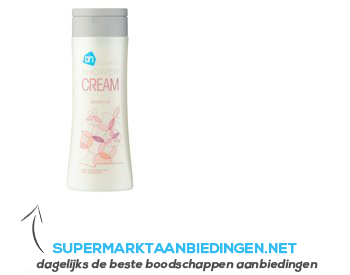 AH Showercream sensitive aanbieding